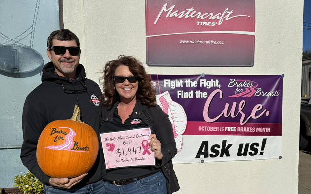 Donating $1,947 to Brakes for Breasts | The Auto Shop